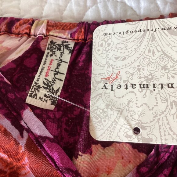 NWT Intimately Free People Sun Fade Floral Slip Dress Lace Size M - Picture 7 of 16